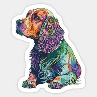 Cocker Spaniel Dog Art Sticker